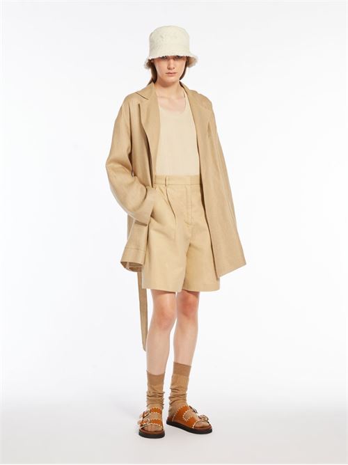 Bermuda in canvas di cotone e lino MAXMARA WEEKEND | 2415141022600002